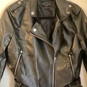Black Faux leather Jacket size L